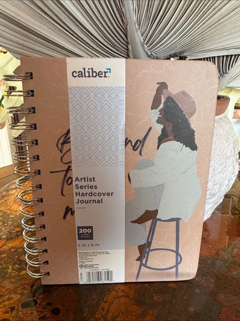 Caliber Be Kind to Yourself Journal & Pastel Gel Pen Set